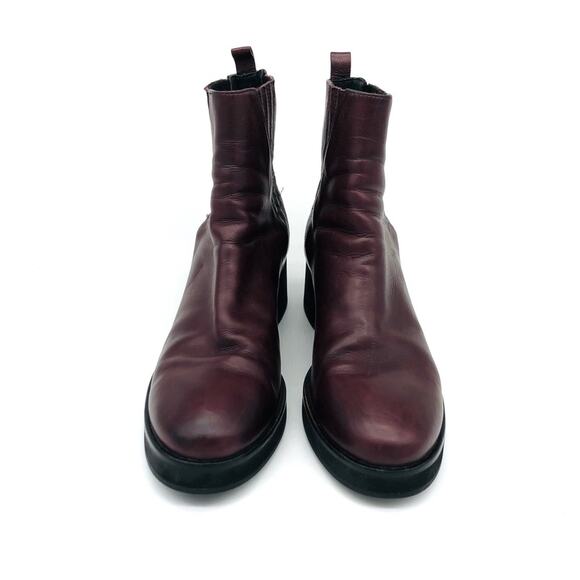 HOMERS Artisan Ribbed Chelsea Leather Ankle Boot Purple 41 - Picture 3 of 13